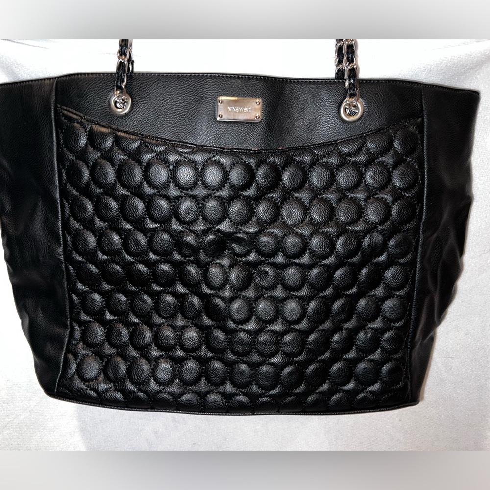 Nine West Large Black Tote Bag Purse - New Condition